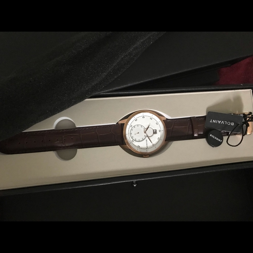 Bolvaint Men’s Watch- Mallory Blanc in rose gold